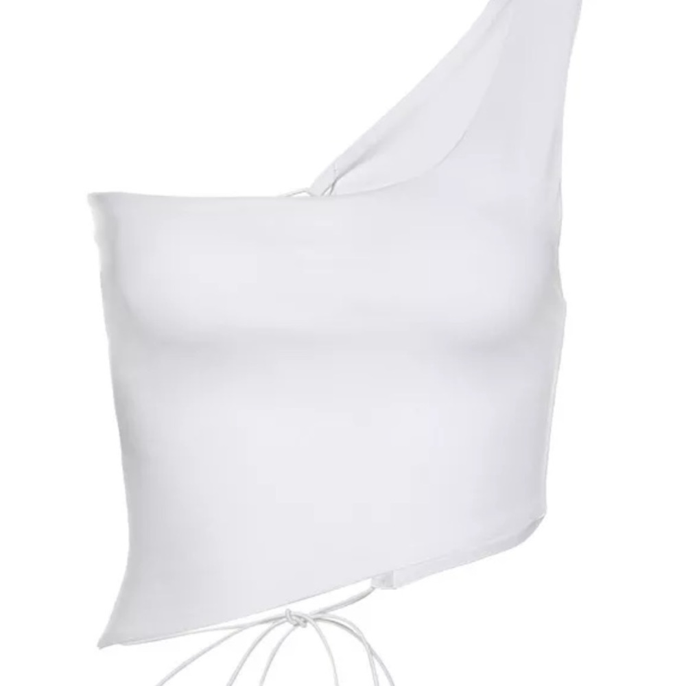 Instock🙌New asymmetrical lace up top - Picture 3 of 3